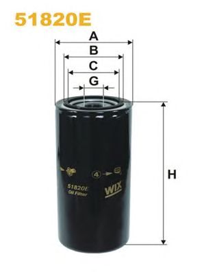 WIX FILTERS 51820e -  Фильтр масляный двигателя